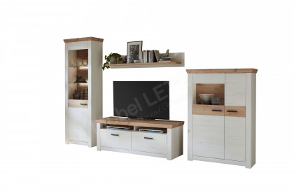 Nizza von IDEAL Möbel - Wohnwand Pino Aurelio/ Eiche Artisan