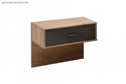 Sevilla von Wiemann - Bett 160x200 cm Bianco-Eiche - graphit