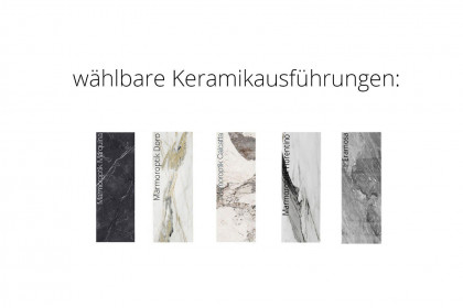 Bastia von Akante - Esstisch mit runder Keramik-Tischplatte