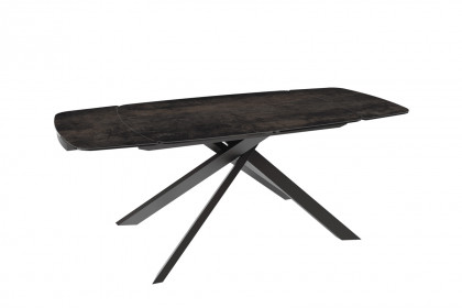 Ria von Akante - Esstisch Keramik Rostbraun, ausziehbar