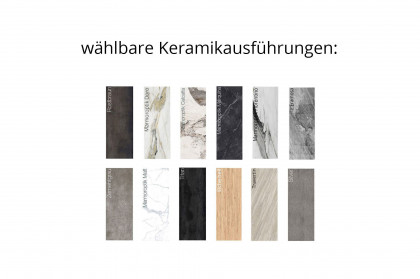 Ria von Akante - Esstisch Keramik Rostbraun, ausziehbar