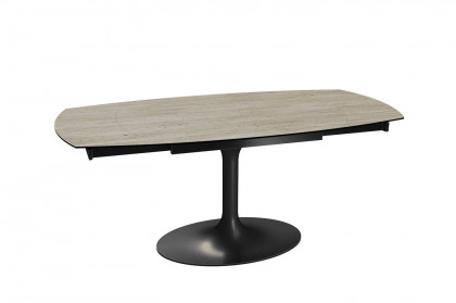 Corcovado von Akante - Ausziehtisch in Keramik Travertin