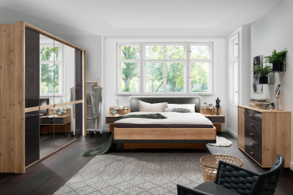 Sevilla von Wiemann - Schlafzimmer-Set Bianco-Eiche - graphit