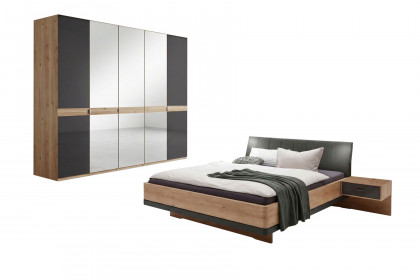 Sevilla von Wiemann - Schlafzimmer-Set Bianco-Eiche - graphit