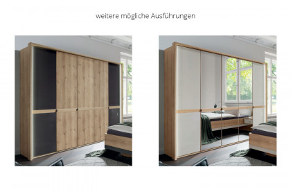 Sevilla von Wiemann - Schlafzimmer-Set Bianco-Eiche - graphit