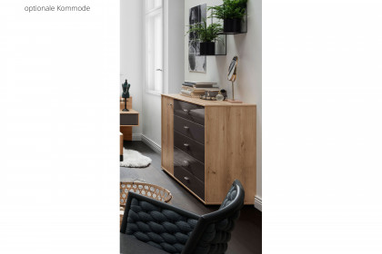 Sevilla von Wiemann - Schlafzimmer-Set Bianco-Eiche - graphit