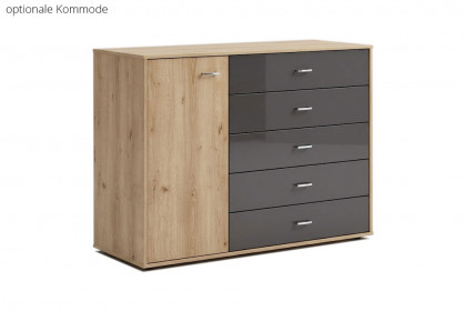 Sevilla von Wiemann - Schlafzimmer-Set Bianco-Eiche - graphit