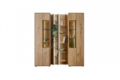 Vala von Hartmann - Wohnwand aus massiver Kerneiche natur