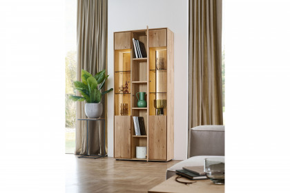 Vala von Hartmann - Vitrine 0091 aus massiver Kerneiche natur