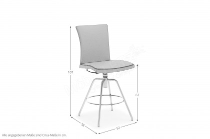 Helmond von Musterring - Tresenhocker in Rot