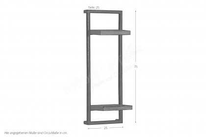 Almirah von SIT Möbel - Wandregal mit 2 Ablageböden