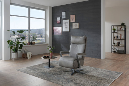 Connection 3 Lazyline von Polsteria - Relaxsessel grau