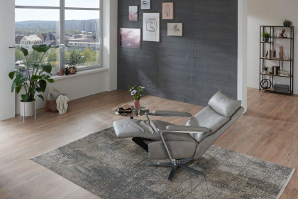 Connection 3 Lazyline von Polsteria - Relaxsessel grau