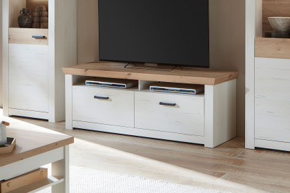 Nizza von IDEAL Möbel - Lowboard Pino Aurelio/ Eiche Artisan