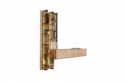 Vala von Hartmann - Wohnwand V28 Kerneiche natur/ Parsolglas