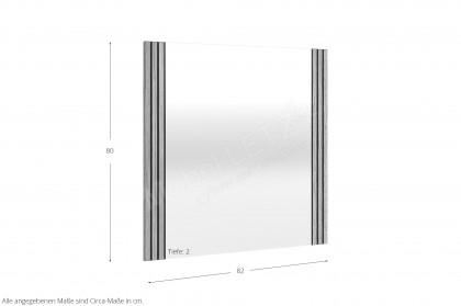 Bella-Foyer von Elfo Möbel - Spiegel mit Akustikpaneel