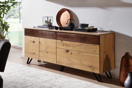 Tessaro-living von Schösswender - Sideboard TE 30R Risseiche/ Samtlack