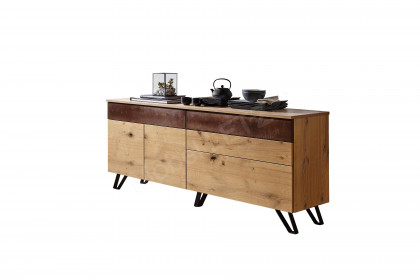 Tessaro-living von Schösswender - Sideboard TE 30R Risseiche/ Samtlack