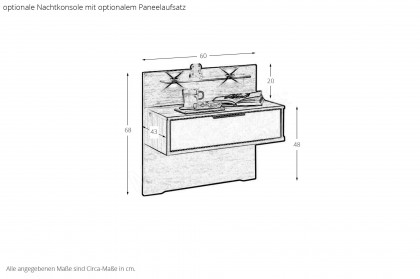 Villach von Wiemann - Doppelbett Nordic-Eiche mit Polsterkopfteil