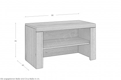 Brest von Elfo Möbel - Garderobenbank in Kernbuche