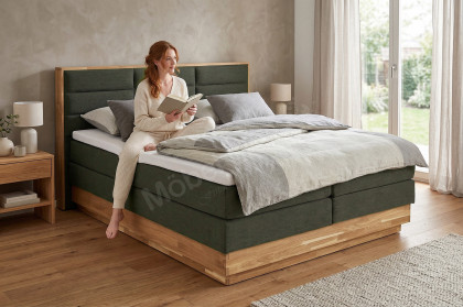 Incana II von COTTA - Boxspringbett 180 x 200 cm hunter mit Bettkasten