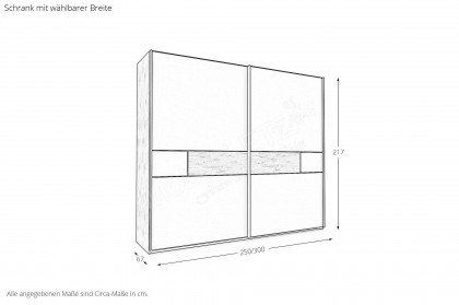 Villach von Wiemann - Schlafzimmer Nordic-Eiche - champagner