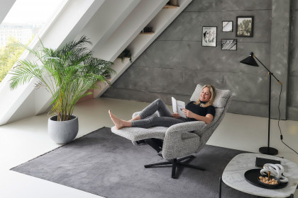 Connection 3 Lazyline von Polsteria - TV-Sessel grey