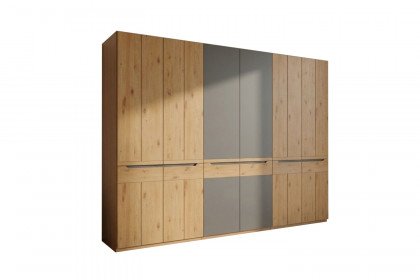 Incasa Onema von Decker - Drehtürenschrank mit Glasakzenten in Anthrazit