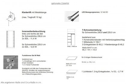 Incasa Onema von Decker - Drehtürenschrank mit Glasakzenten in Anthrazit