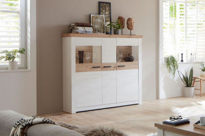 Nizza von IDEAL Möbel - Highboard Pino Aurelio/ Eiche