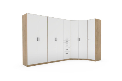 Allrounder von Rauch Blue - Mehrzweck-Eckschrank Eiche - weiß
