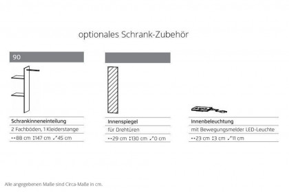 Allrounder von Rauch Blue - Mehrzweck-Eckschrank Eiche - weiß