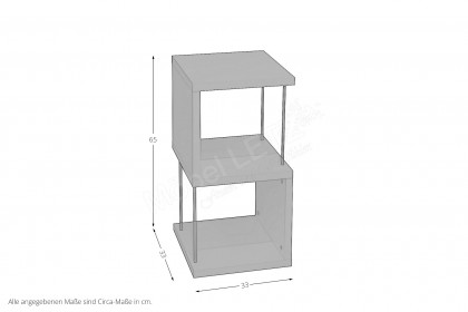 Sticks-Living von Mäusbacher - Regal 3-33 in Asteiche Nachbildung