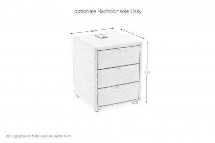 Hacienda von Jockenhöfer - Boxspringbett 180 grau