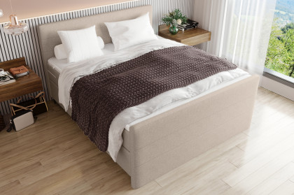 BX-LE-02 von SW KOLLEKTION - Boxspringbett beige