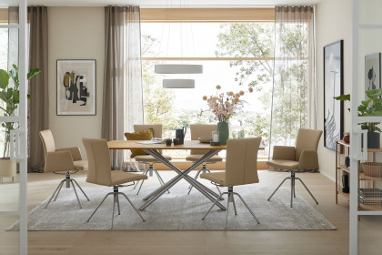 Helmond von Musterring - Esstisch mit Tischplatte aus Asteiche Rohholzeffekt