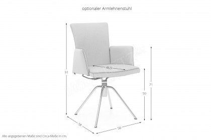 Helmond von Musterring - Esstisch mit Tischplatte aus Asteiche Rohholzeffekt