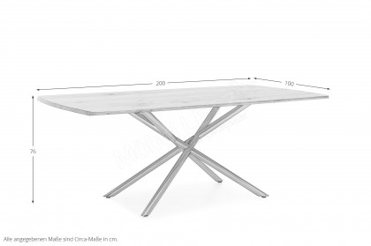 Helmond von Musterring - Esstisch mit Tischplatte aus Asteiche Rohholzeffekt