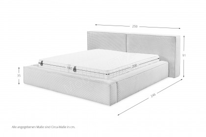 Manhattan-Dream von DONE.® - Polsterbett Vorzugsvariante in Cream