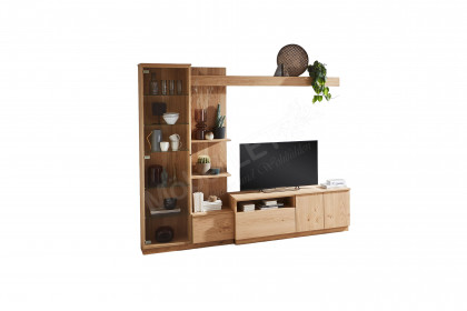 Tessaro-living von Schösswender - Wohnwand TE 31L Wildeiche/ Samtöl