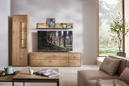 Vala von Hartmann - Wohnwand V40 aus massiver Kerneiche natur