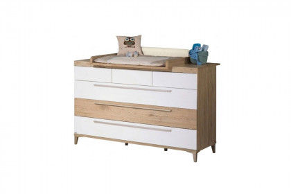 Remo von Paidi - Babyzimmer-Set Bordeaux-Eiche - kreideweiß