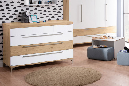 Remo von Paidi - Babyzimmer-Set Bordeaux-Eiche - kreideweiß