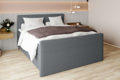 BX-LE-02 von SW KOLLEKTION - Boxspringbett dunkelgrau