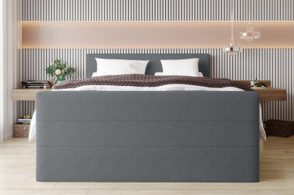 BX-LE-02 von SW KOLLEKTION - Boxspringbett dunkelgrau