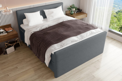BX-LE-02 von SW KOLLEKTION - Boxspringbett dunkelgrau