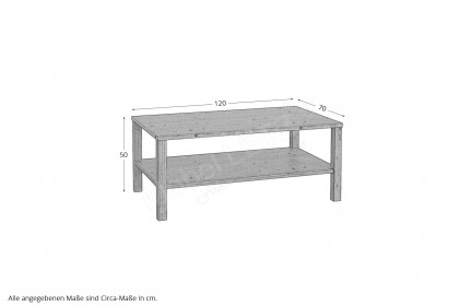 Tessaro-living von Schösswender - Couchtisch TE 26 Wildeiche/ Samtlack