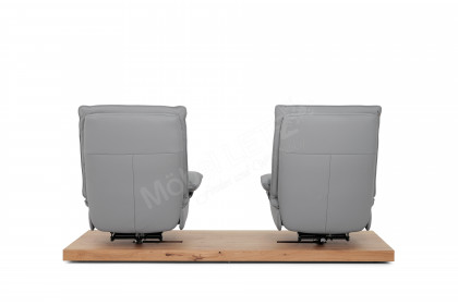 KOINOR Evino - Ledersofa silver