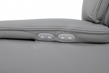 KOINOR Evino - Ledersofa silver