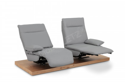 KOINOR Evino - Ledersofa silver